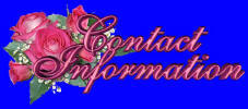 Contact Information for Web Design by Sharon - Website Design, Website Maintenance, Web site design, Web Site Maintenance, Custom Website Design, Custom Web Site Design